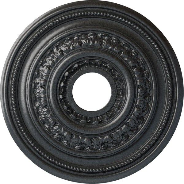 Ekena Millwork Orleans Ceiling Medallion (Fits Canopies up to 4 5/8"), 17 5/8"OD X 3 5/8"ID X 1 7/8"P, Pewter CM17OLPES - main